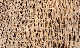 Reed braid on the shore of the Red Sea, photo zone for tourists
