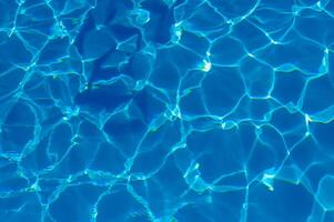 The reflection of the suns rays in the water in the pool with sea water, The glare of the sun, Egypt photo