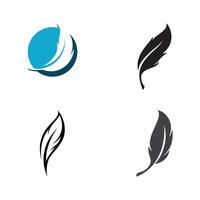 Feather Logo Template Symbol vector