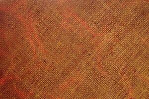 Natural Linen Material Textile Canvas Fabric Texture Background Close-up Detail of Fabric Natural Color Hemp Material Pattern Design Wallpaper. Can be Used as Background or For Graphic Design photo