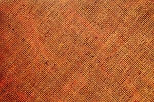 Natural Linen Material Textile Canvas Fabric Texture Background Close-up Detail of Fabric Natural Color Hemp Material Pattern Design Wallpaper. Can be Used as Background or For Graphic Design photo