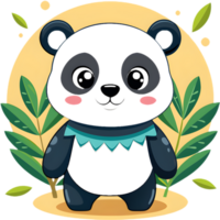 Sweet Panda Art for Invitations and Cards. . png