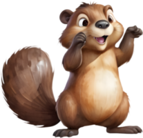 Cute Beaver Clipart for Digital Projects. . png