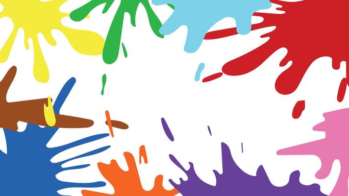 Colorful paint splatter background.