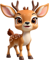 Unique Cartoon Deer for Branding Projects. . png