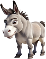 Expressive Cartoon Donkey Clipart for Presentations and Slideshows. . png