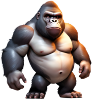 Whimsical Gorilla Clipart for Greeting Cards. . png