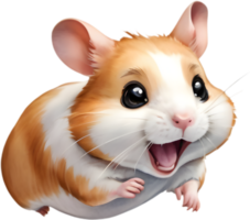 juguetón hámster ilustraciones para papelería diseños . png