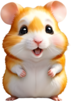 encantador hámster clipart para en línea historias. . png