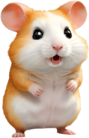 adorable hámster ilustraciones para divertido diseños . png