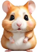 linda hámster dibujos animados clipart para niños. . png