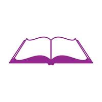 Simple Minimalist Blue Book for Education Knowledge or Library Icon Illustration Design vector