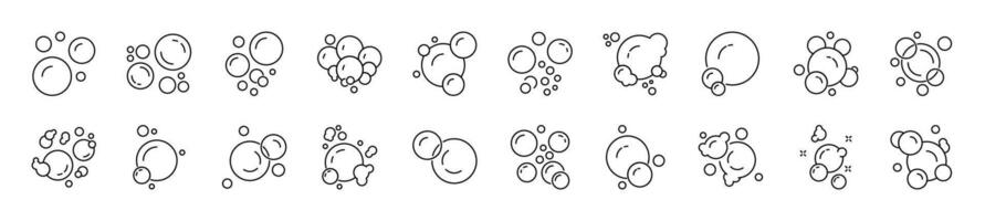 Foam Linear Icon. Perfect for design, infographics, web sites, apps. vector