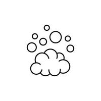 Foam Simple Isolated Line Icon for Infographics, Books, Banners, Web Sites, Apps. Editable stroke vector