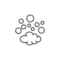 Foam Isolated Line Pictogram for Infographics, Books, Banners, Web Sites, Apps. Editable stroke vector