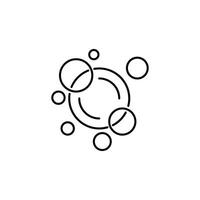 Bubble, Foam, Cleaning Flat Icon as a Design Element. Suitable for infographics, books, banners and other designs vector