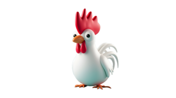 a cartoon chicken standing on a transparent background png