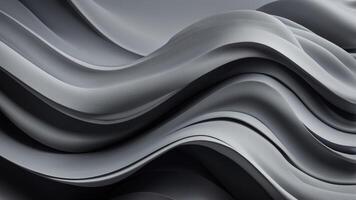 Subtle modern background with curvy waves in shades of gray. photo