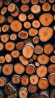 timber stacked up rather rough after felling. photo