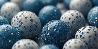 A close up of a cell with a blue and white color scheme. photo