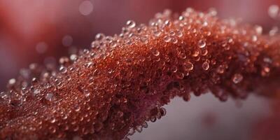 A close up of a red cell with a pinkish hue. photo
