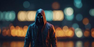 Mysterious Animated Character with Striking Features. photo