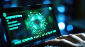 Closeup of a system message prompting the user to enable safety settings for online gaming. photo