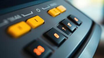 Closeup of a keypad where users can input their payment information for the charging station. photo