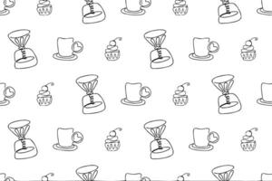 Hand drawn home appliance set -Vintage electronic products illustration with home and kitchen utensils related words in hand drawn style and on the grid background. vector