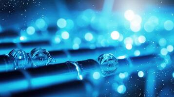 Closeup of a network of interconnected water pipes, signifying global efforts to provide clean water to all. photo