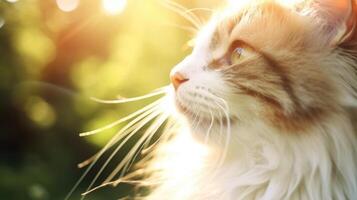 Zoomedin shot of a cats whiskers, highlighting their sensitivity and need for gentle handling. photo