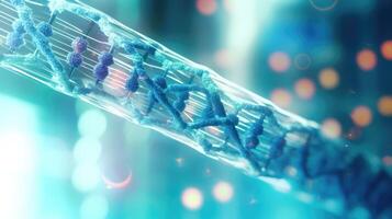 Closeup of a gene editing tool, potentially providing cures for previously incurable diseases. photo