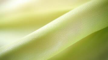 Enlarged view of a garments hem, made from a renewable and biodegradable fabric. photo