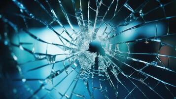 Closeup of a broken mirror, representing the shattered selfimage that can come with mental health issues. photo