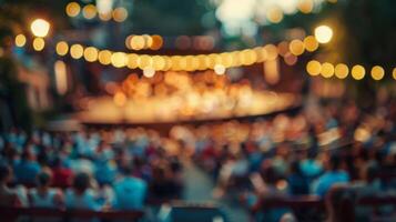The openair theatre is a blur of excitement a place where anything can happen photo