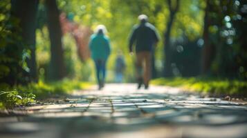 The focus may be softened but the determination of the walkers shines through in every frame photo