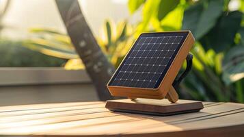 Say goodbye to tangled cords and hello to solarpowered charging with this dock photo