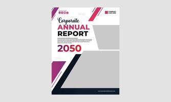 Abstract annual report template vector
