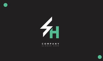SH Alphabet letters Initials Monogram logo vector
