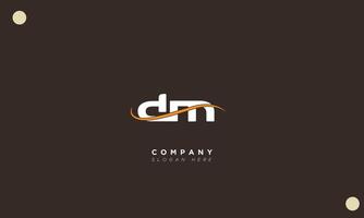 DM Alphabet letters Initials Monogram logo vector