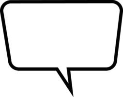 Simple Speech Bubble Sketch vector