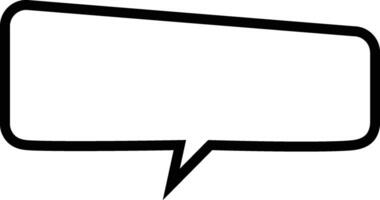 Talk Bubble Outline Drawing vector