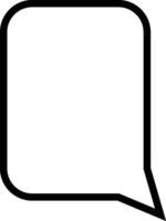 Messaging Balloon Line Icon vector