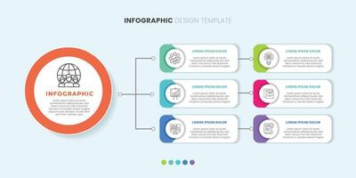 infographic label design with circle infographic template design and 6 options or steps. Can be used for process diagram, presentations, workflow layout, banner, flow chart, info graph. vector