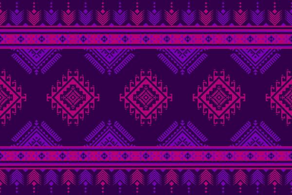 Carpet tribal pattern art. Geometric ethnic seamless pattern traditional. American, Mexican style. Design for background, wallpaper, illustration, fabric, clothing, carpet, textile, batik, embroidery.