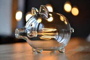 Bulb in the Shape of a Piggy Bank photo