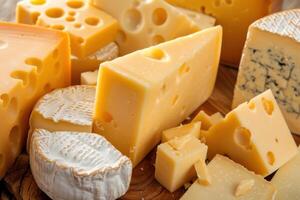 Indulgent Meal with Rich Hard Cheese photo