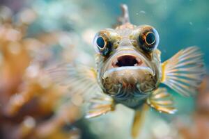 Surprised Fish Captured in a Shocked Expression photo