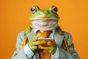 Elegant Frog Dressed for Success photo