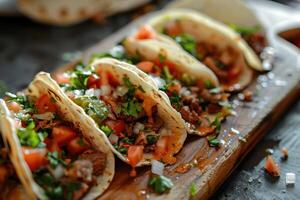 Tasty Food Featuring Delicious Tacos photo